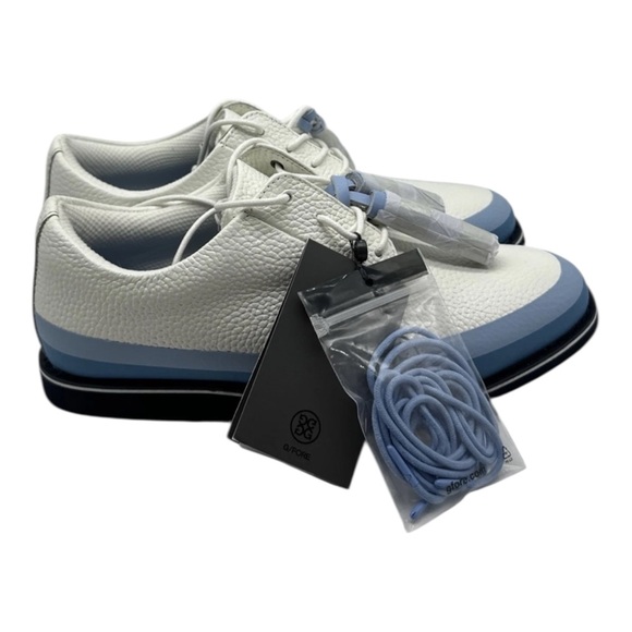 G/Fore Tuxedo Gallivanter Golf Shoes White Blue Womens Size 7.5 New - Picture 2 of 8